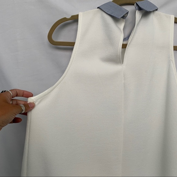 Zara White Sleeveless Tennis Dress Sz. Large - Picture 7 of 7